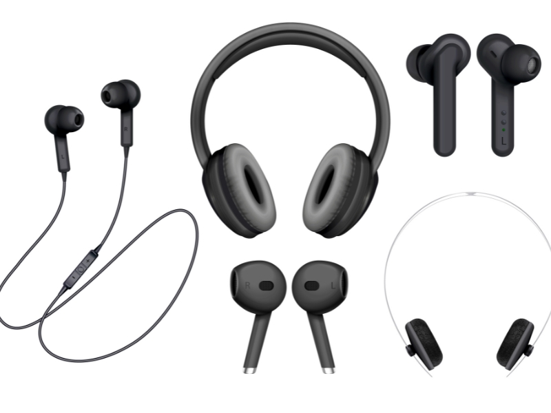 Fones de Ouvido Sem Fio e com Fio